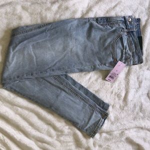 Light wash denim jeans